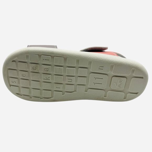 Toddler Girls Pink & Mauve Sandals Open Toe Hook & Loop Lightweight Size 11 New - Picture 6 of 6